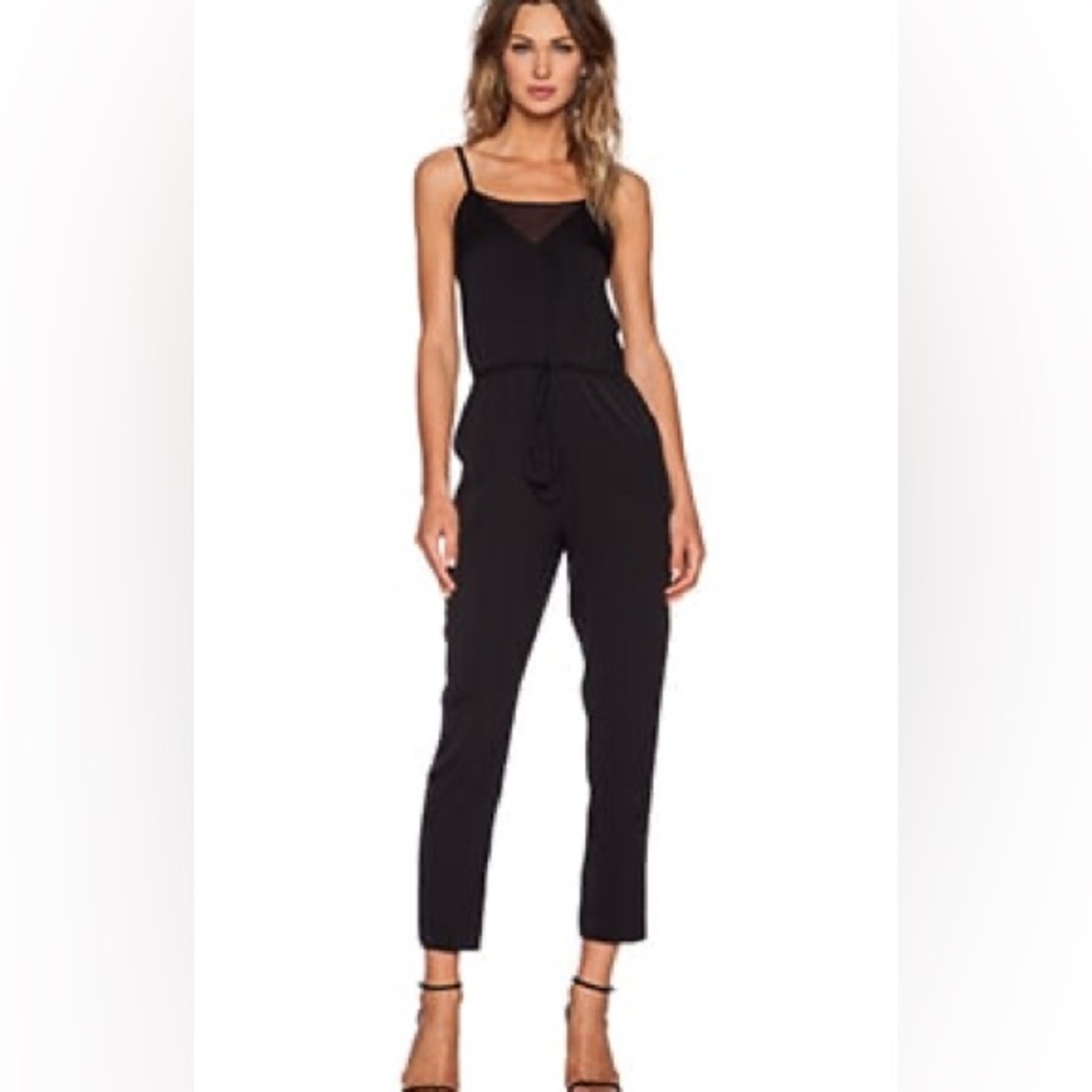 Milly - Silk Crepe Jumpsuit in Black